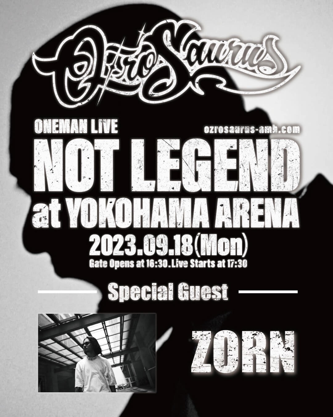 OZROSAURUSが9月に開催される横浜アリーナでのワンマン・ライブの客演 