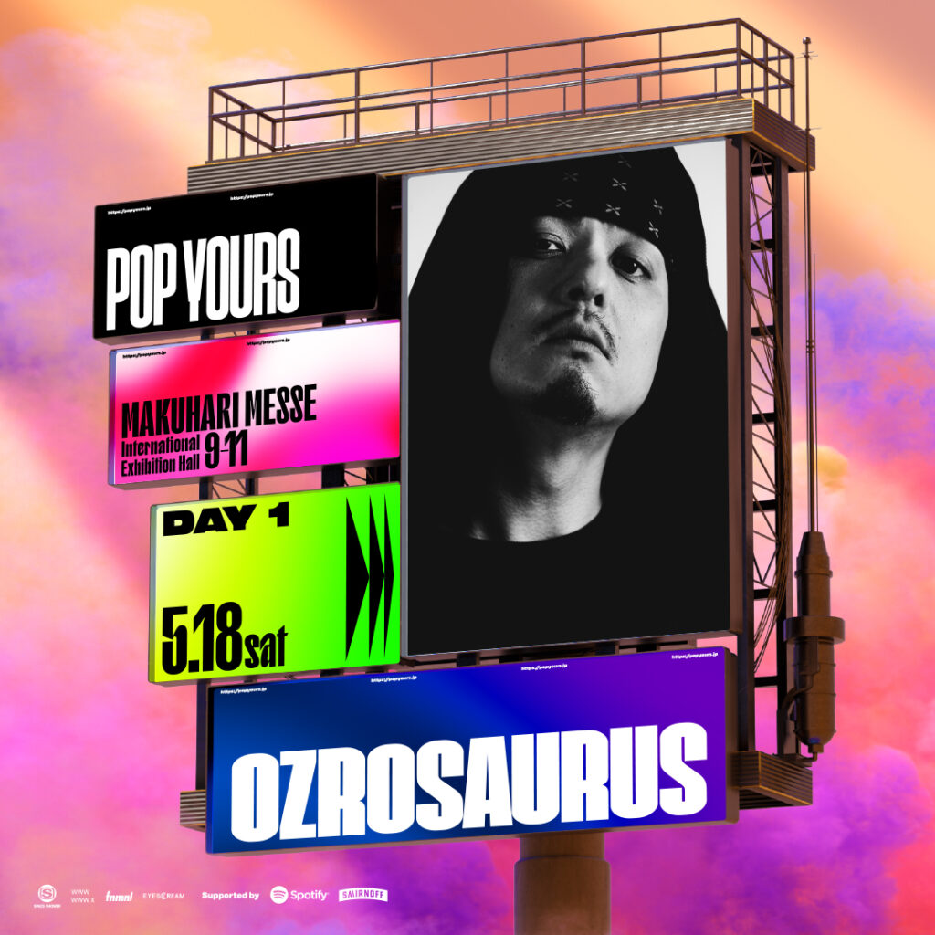 OZROSAURUSが『POP YOURS 2024にSpecial Actとして出演が決定